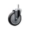 Service Caster 5'' Thermoplastic Rubber Wheel Swivel 7/16'' Grip Ring Stem Caster SCC-GR20S514-TPRB-716138 - alternate 1